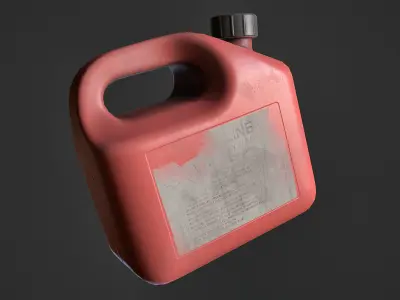 Plastic Jerry Can Low-poly 3D model