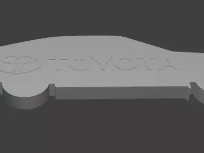 AE86 Silhouette Keychain - 3D Printable Model 3D print model