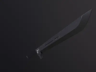 Soshiro Hoshina Katana Sword from Kaiju No 8 PBR Low-poly 3D model