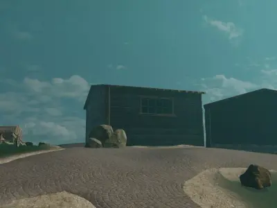 Island Settlement 3D model purchase