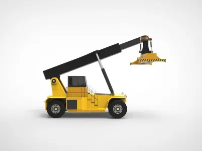 Reach stacker 3D model