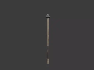 Low poly Hoe Low-poly 3D model