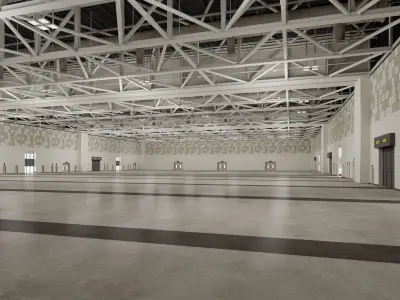 Convention And Exhibition Center 4 3D model