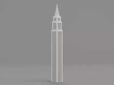Paper Skyscraper V4 Low-poly 3D model