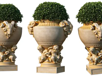 Garden Pot 03 3D model