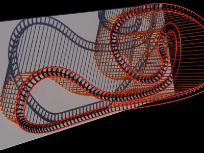 roller coaster 3D print model