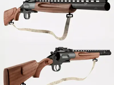 Revolving gun MTs-255 3D model