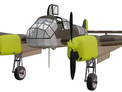Focke-Wulf F 19 Ente Low-poly 3D model purchase