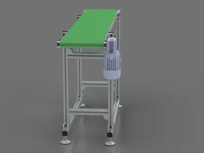Conveyor belt with belt 3D model