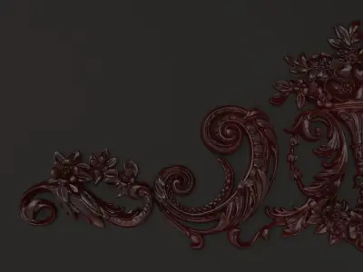 Ornament wood Free 3D print model