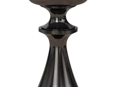 black end table 3D model