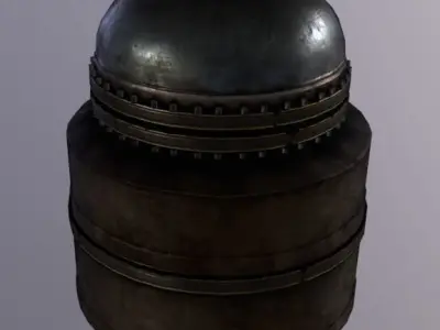 Machine PressureTank Low-poly 3D model