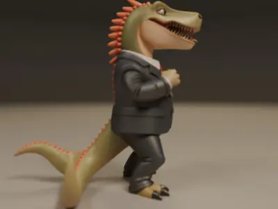 dinosaur 3D print model 7