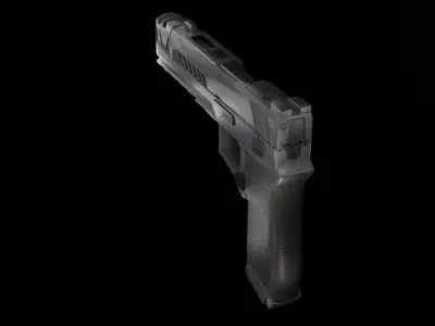 Sig Sauer p320 Low-poly 3D model