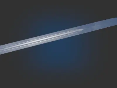 Medieval Realistic  Arming Sword Middle-poly Game ready 3D model