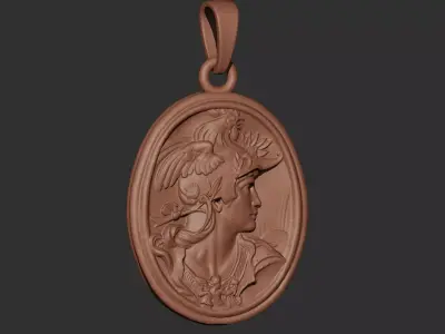 Athena Pendant Printable 3D print model