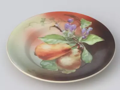 Antique and vintage plate v6 3D model