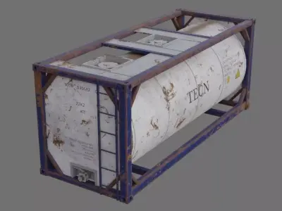 Tank Container 1B Low-poly 3D model