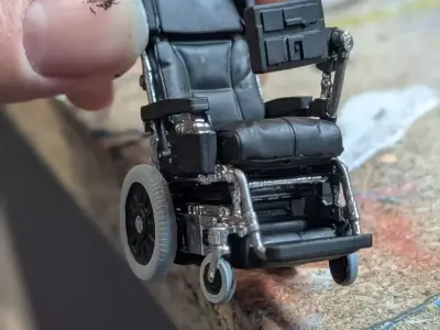 electric wheelchair fauteuil roulant stephen hawking 3D print model