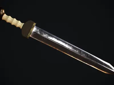 Gladius sword Low-poly 3D model purchase