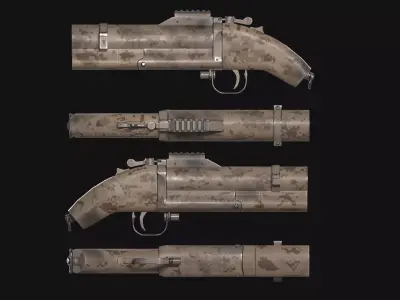 M79 Sawed-off Low-poly 3D model