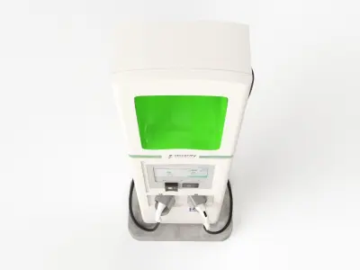 Electric Vehicle Charging Station Electrify America Part 3 3D model
