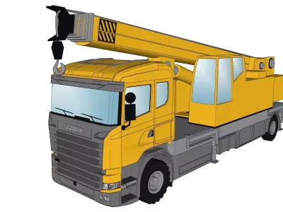 Powercrane crane 3D model