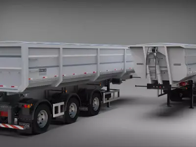 Trailer Randon Linha R 2011 - Tipper 3D model