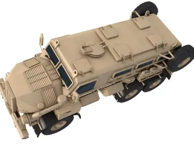 Truck Military Sand Casspir 3D model