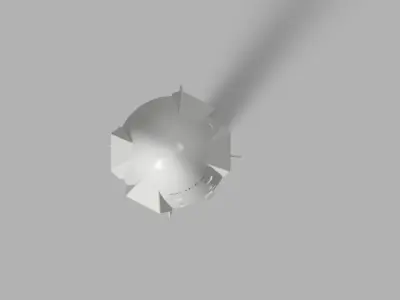 Falcon 9 rocket model Free 3D model
