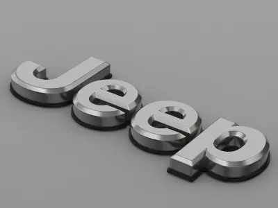 jeep logo 3D model