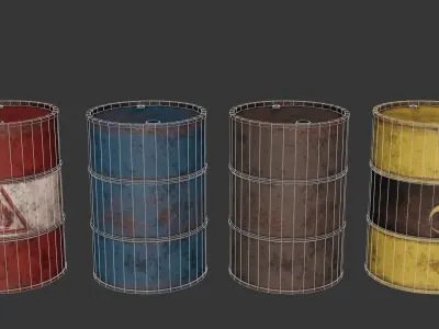 Industrial Cargo Pack Low-poly 3D model purchase