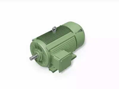 315M B3 Right 4-8 Pole IEC electric motor - 3D CAD model 3D model
