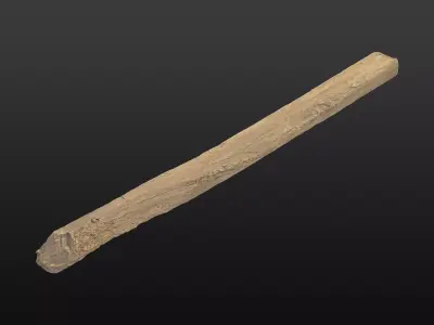 Wood Beam 07 3D model