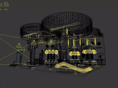 Exhibition - Size - 12X12-3DMAX2012-0028 3D model