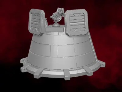 Defence Turret 3D printable files for Action Figures 3D print model