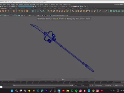 SWORD MODEL Low-poly 3D model 4