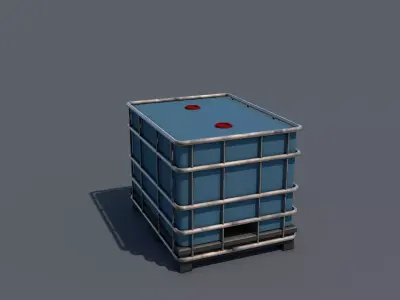 Liquid Container Low-poly 3D model