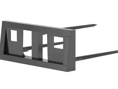 Skid Steer Bale Spear 3D model