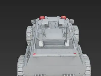 3D Printable Armored Police Vehicle  3D print model