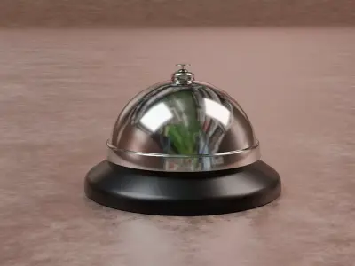 Service Bell Low-poly 3D model