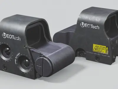 EOTechXPS2-0 dot sight Low-poly 3D model