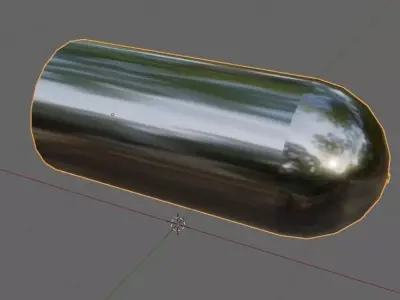 Bullet Low-poly 3D model