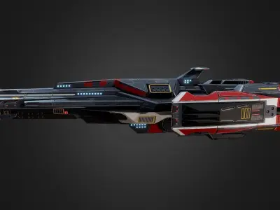 Battlecruiser 3D model