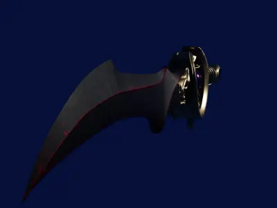 Unholy Blessing sword Low-poly 3D model
