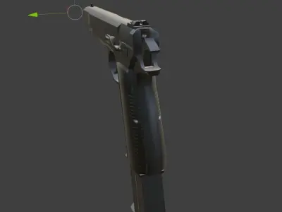 weapon cz 75 Low-poly 3D model