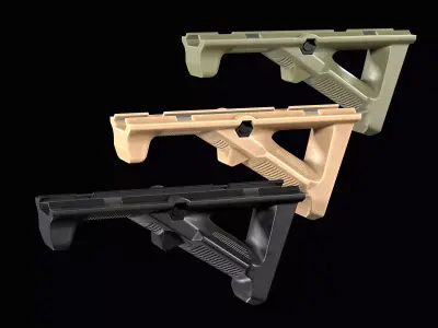 Tactical fore grip Magpul AFG 2 Low-poly 3D model