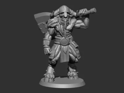 Bull Axe 3D print model