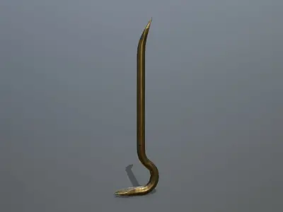 Crowbar hook Low-poly 3D model shop