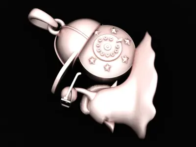 SNAIL ANIMAL PENDANT 3D PRINTABLE MODEL 3D print model
